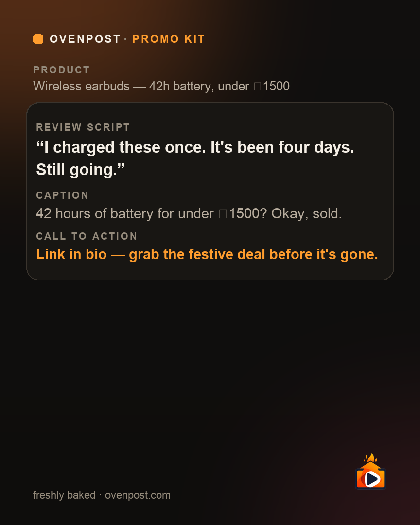 Promo kit for earbuds